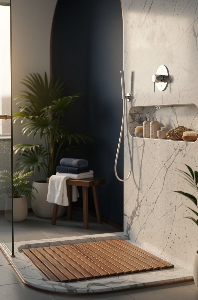 Build a Renter-Friendly Tropical Indoor Shower