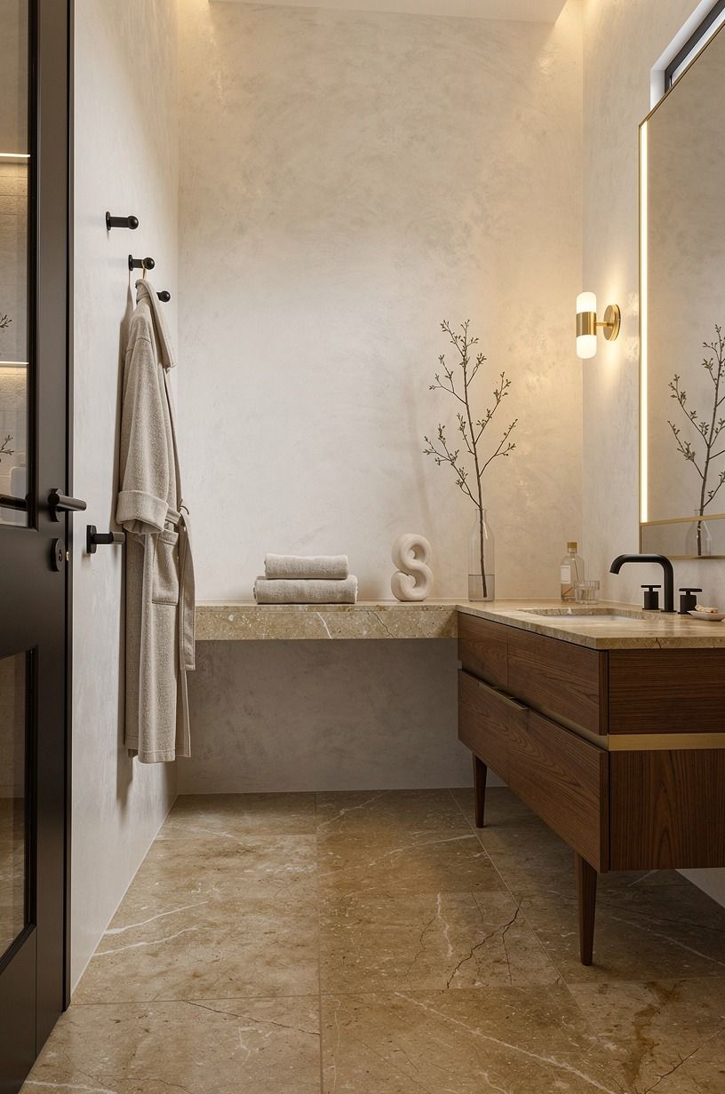 Mix Natural Stone With Matte Black