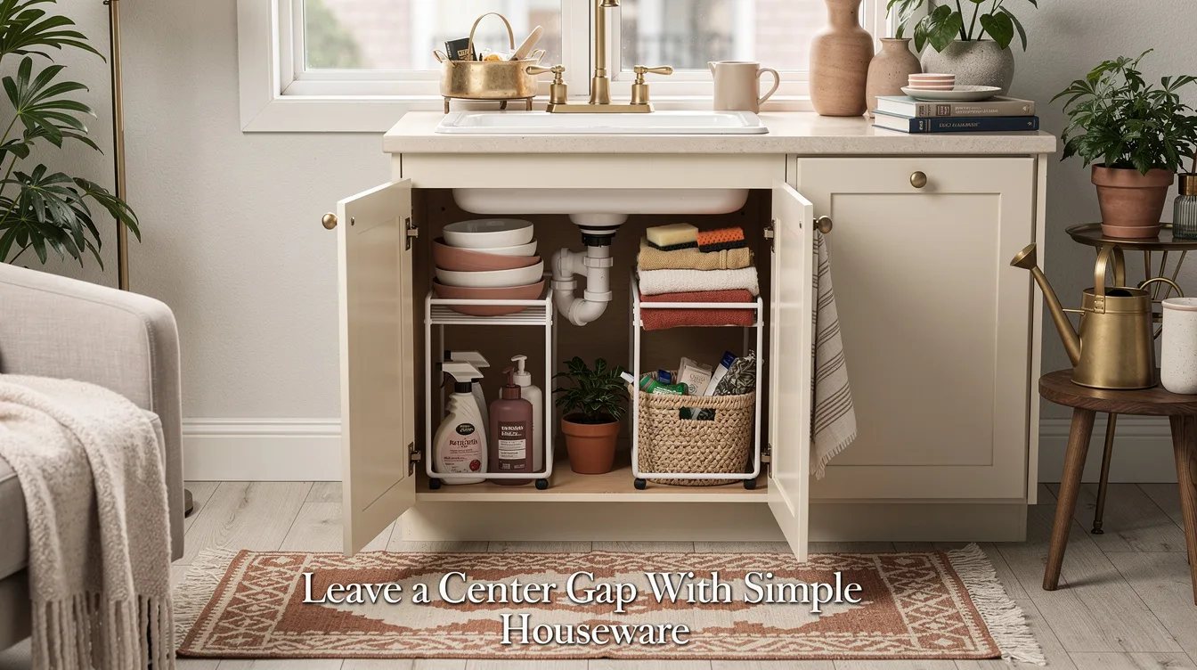 Leave a Center Gap With Simple Houseware