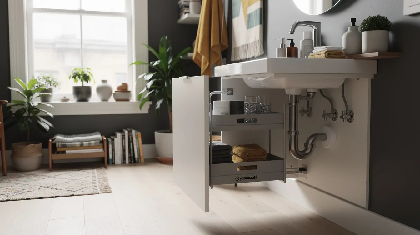 Keep a Low Vanity Clear With Yamazaki