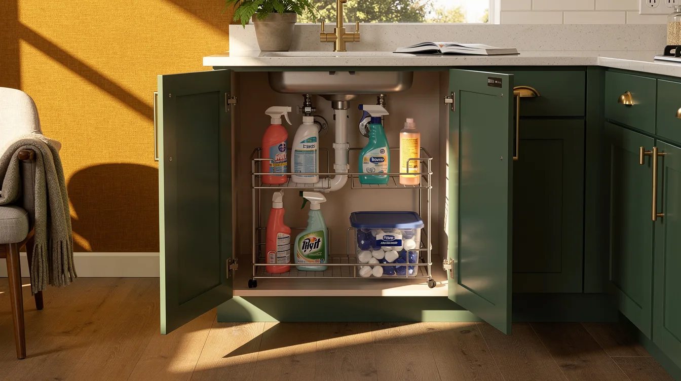 Amazon Under-Sink Cabinet a Pipe Maze? 15 Racks That Fit