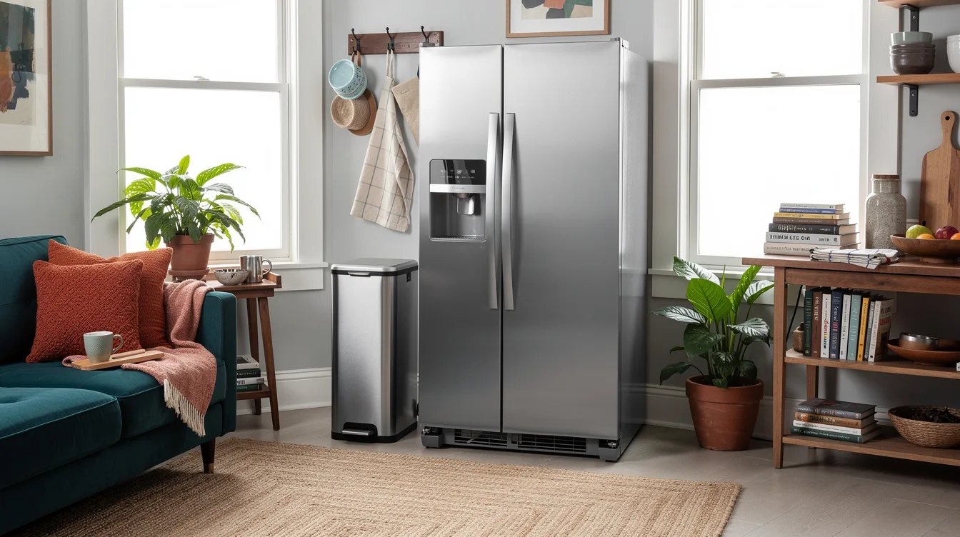 Slide the Slim Step Can beside the fridge