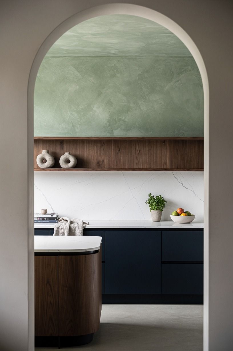 Paint the wall behind it in a moody green