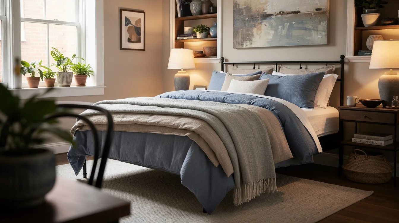 Layer a Linen-Blend Duvet