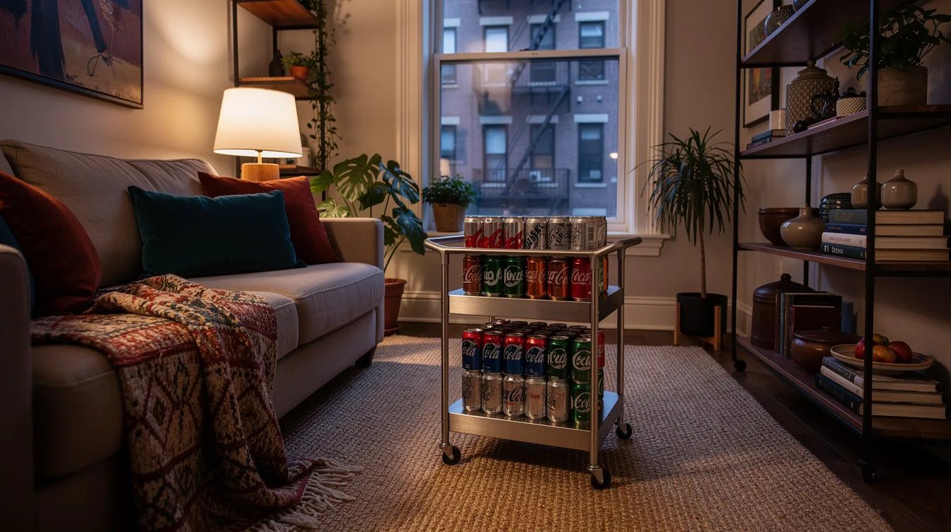 Stack Drinks in the Soda-Can Organizer