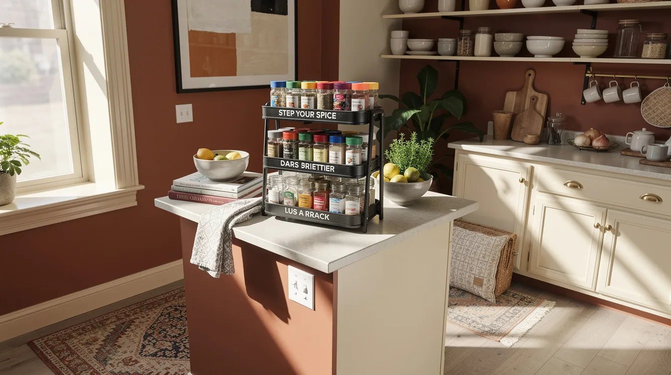 Step Your Spice Jars Up a 3-Tier Rack