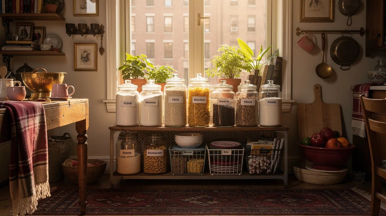 Decant Dry Goods Into Glass Jars