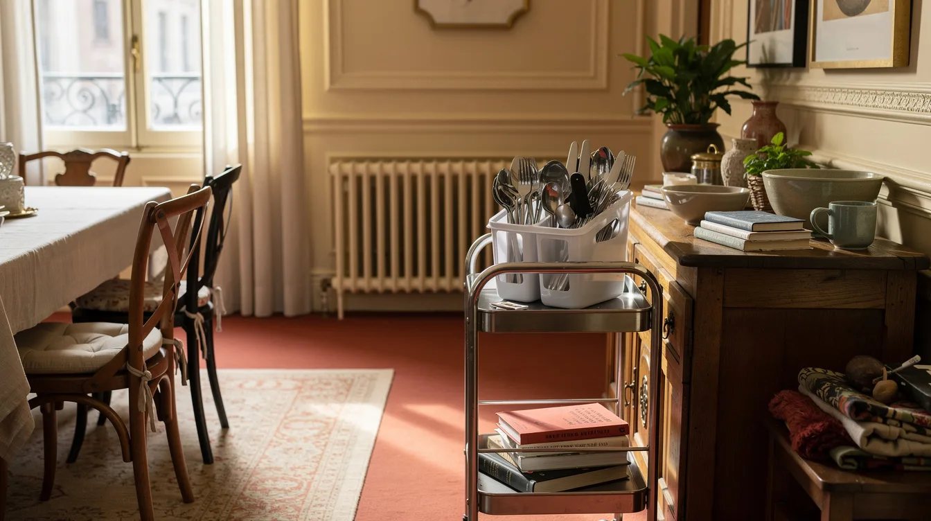 Keep a Rigid Cutlery Caddy Near the Table