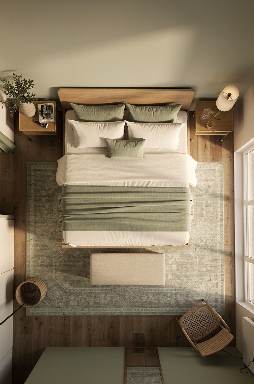 Which Rug Will Make the Bed Feel Grounded?