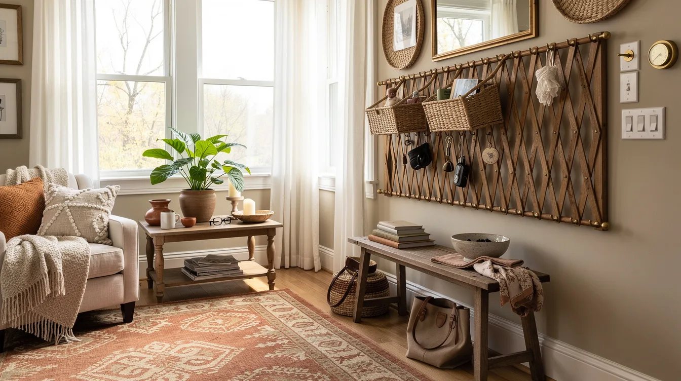 Stretch the Accordion Rail Across a Wall