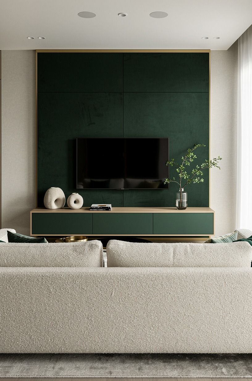 One strong panel for a small TV media wall