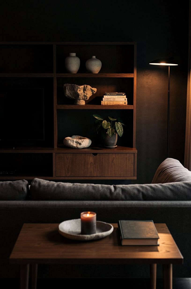 The Two-Wood Rule for your bedroom media wall