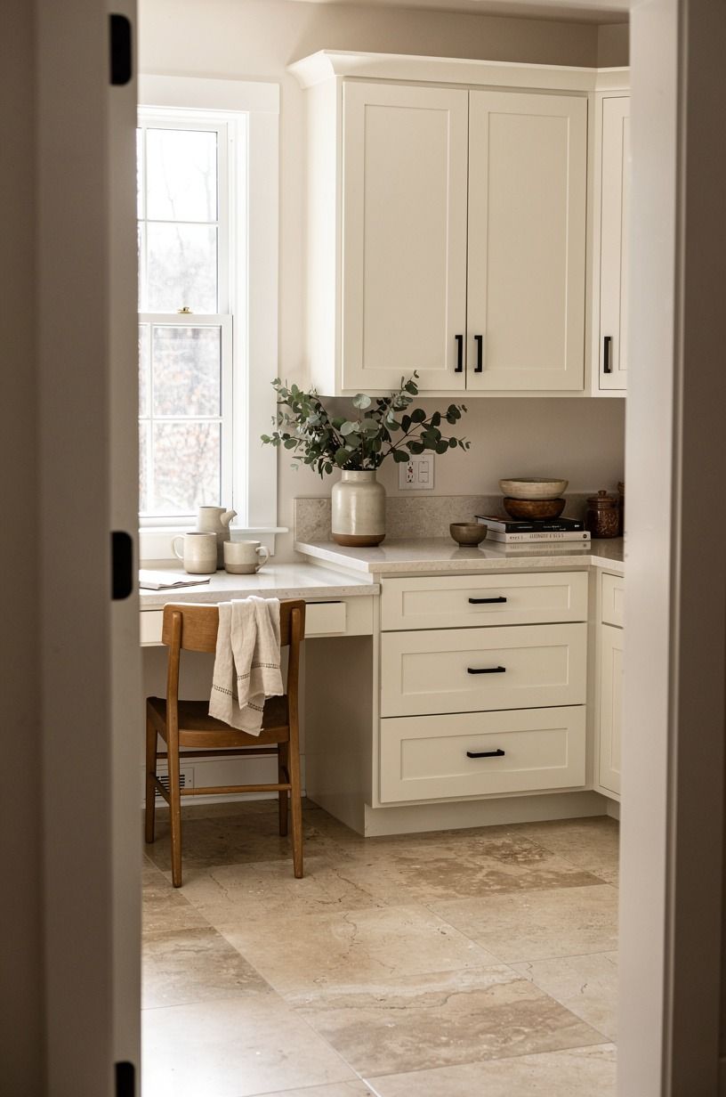 Clear the Counters for a Cozy Farmhouse Kitchen Nook