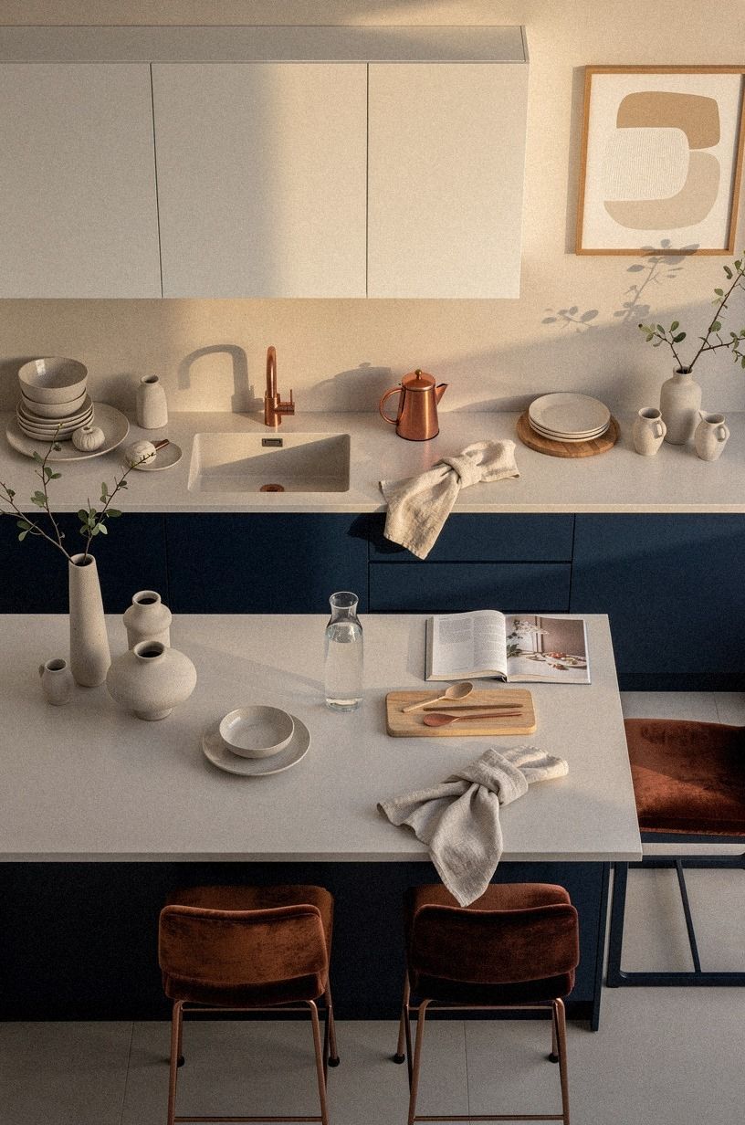 Swap upper doors for Benjamin Moore White Dove