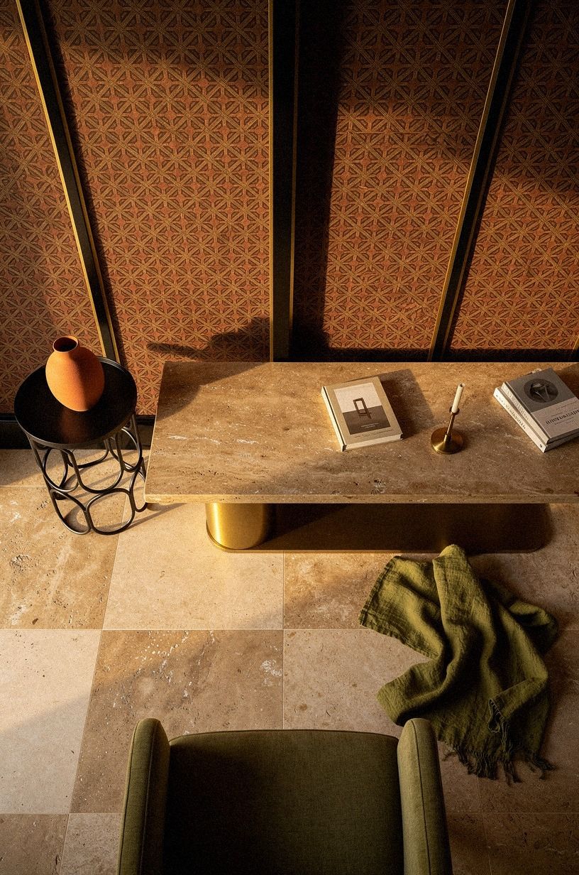 Frame the Pattern With Brass and Black