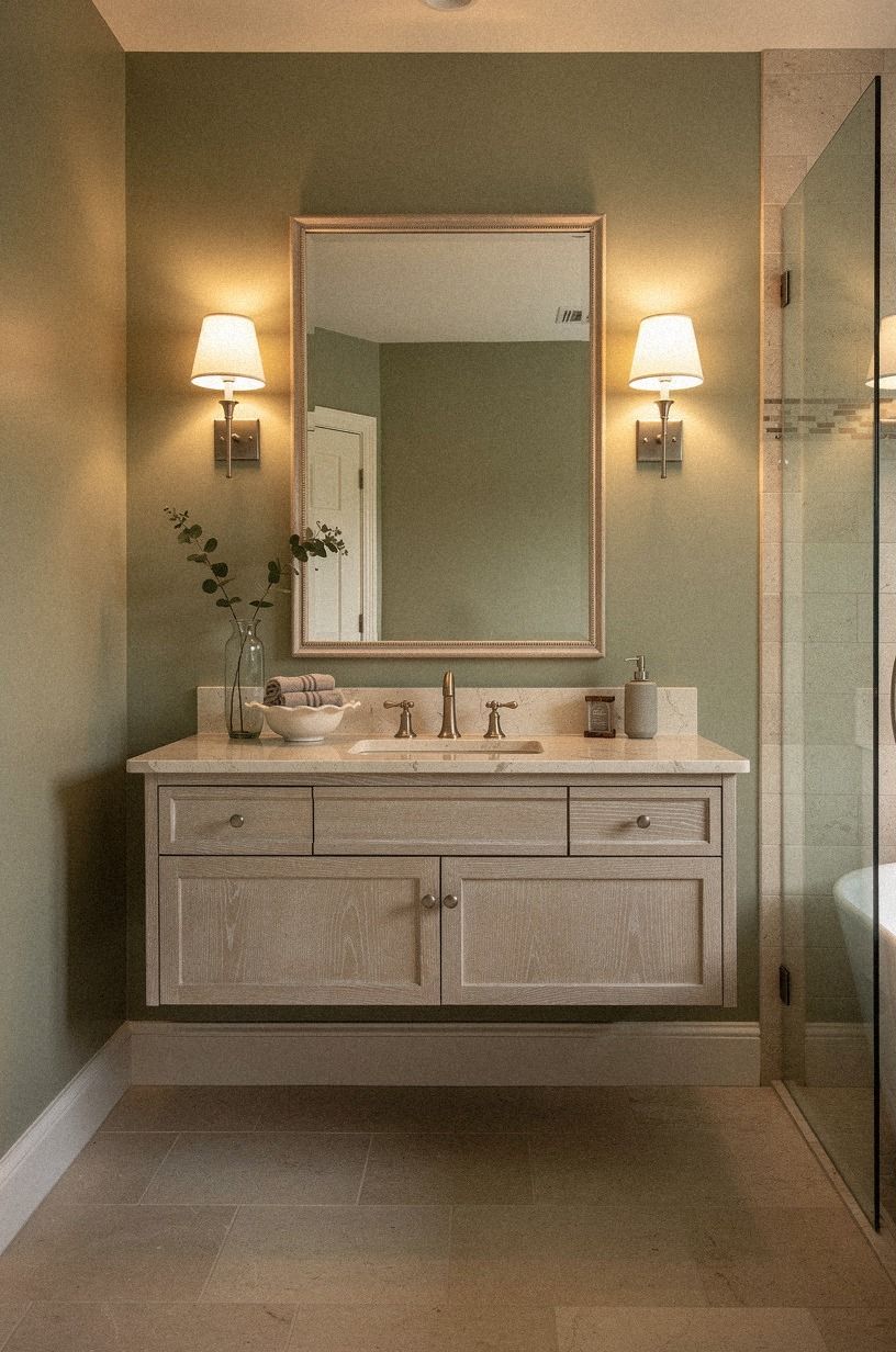 Float the Vanity at 32 to 36 Inches