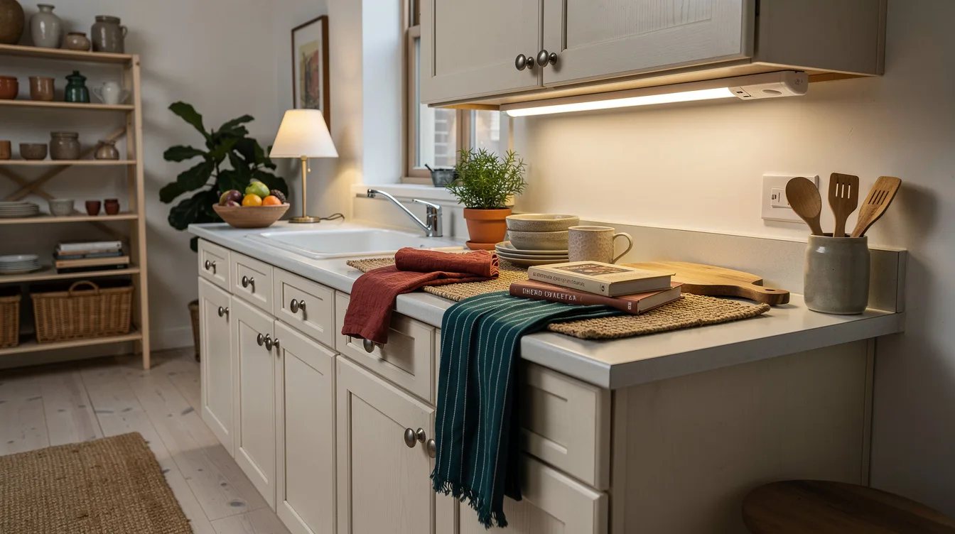 Install Rechargeable Under-Cabinet Light