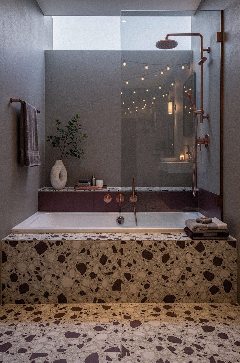 Fit the shower beside a standard tub zone