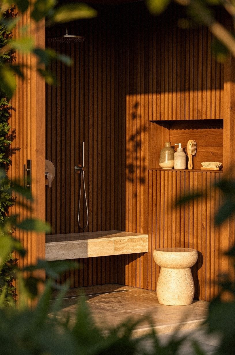 Low-Maintenance Outdoor Open-Air Shower Ideas for a Resort Feel at Home