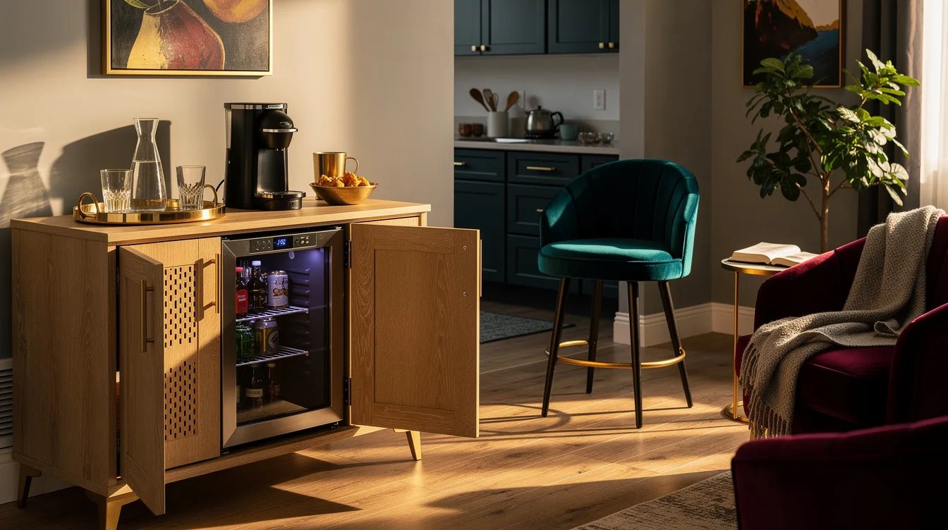 No Room for a Minibar? IKEA’s Tiny-Kitchen Setup Makes It Work