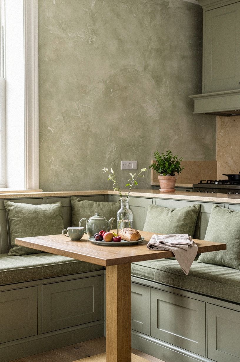 Soften the Window With a European Breakfast Nook Palette