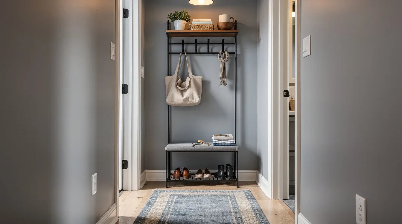 Skip a Sit-Down Bench in a 30-Inch Hall