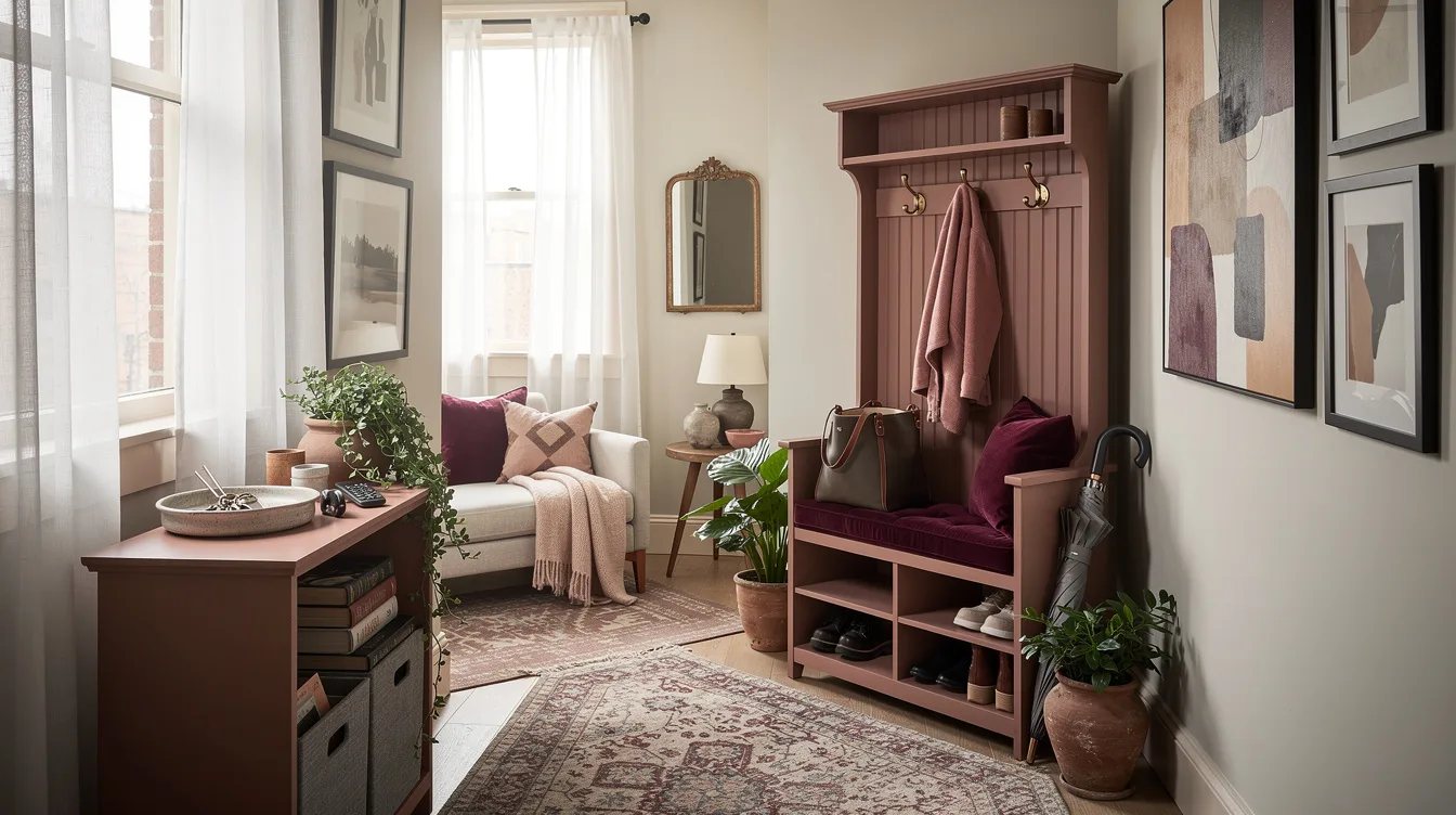 Use a 27-Inch Hall Tree for Vertical Storage