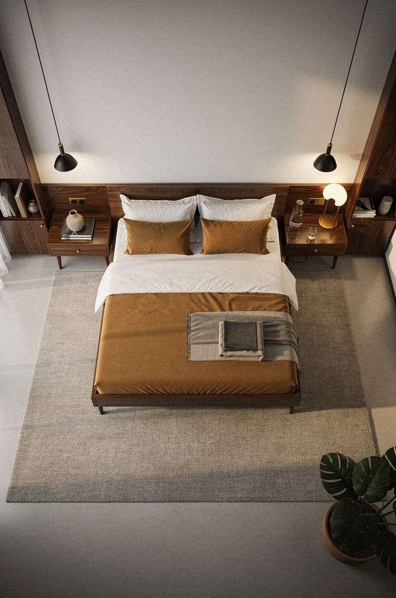 Place the rug under the sleeping zone