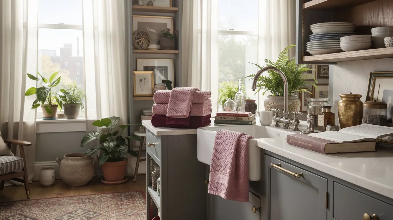 Use Quick-Dry Towels Near the Sink
