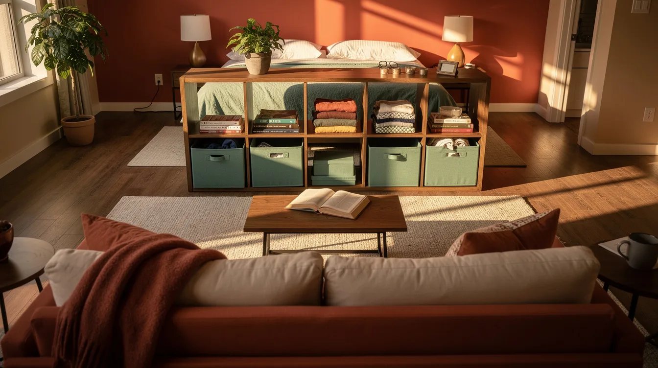 No Room for a Closet? Costco’s Cube Unit Creates One Behind the Sofa