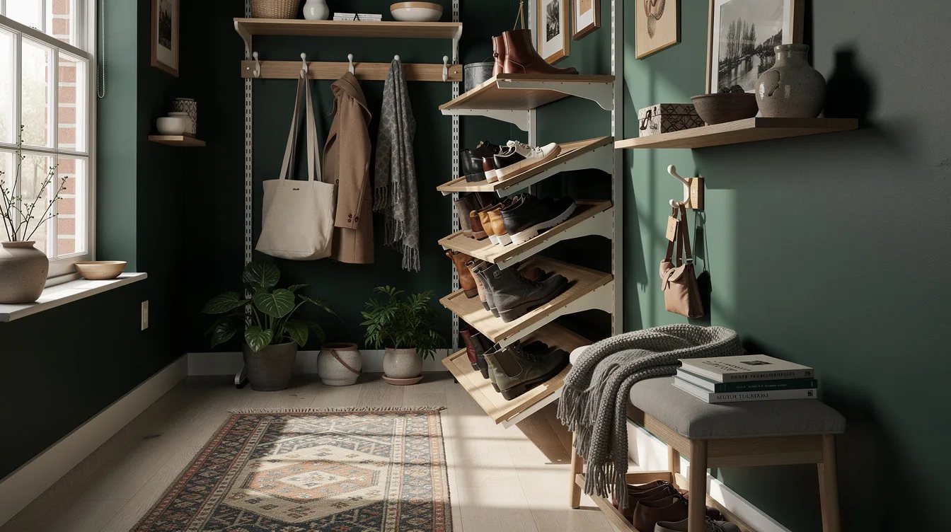 Angle the Shoe Shelves Forward