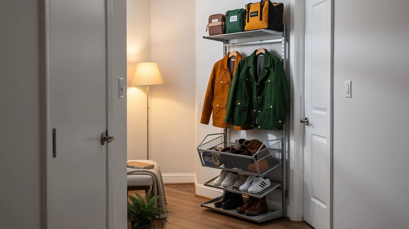 Narrow Hallway Eating Your Entryway? 13 elfa Kits Fix It
