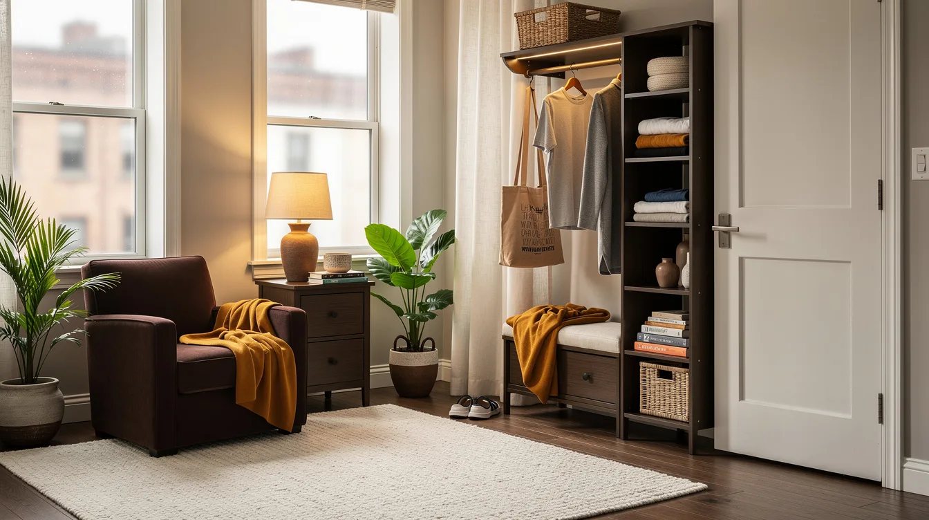 Block the Door Swing With Storage
