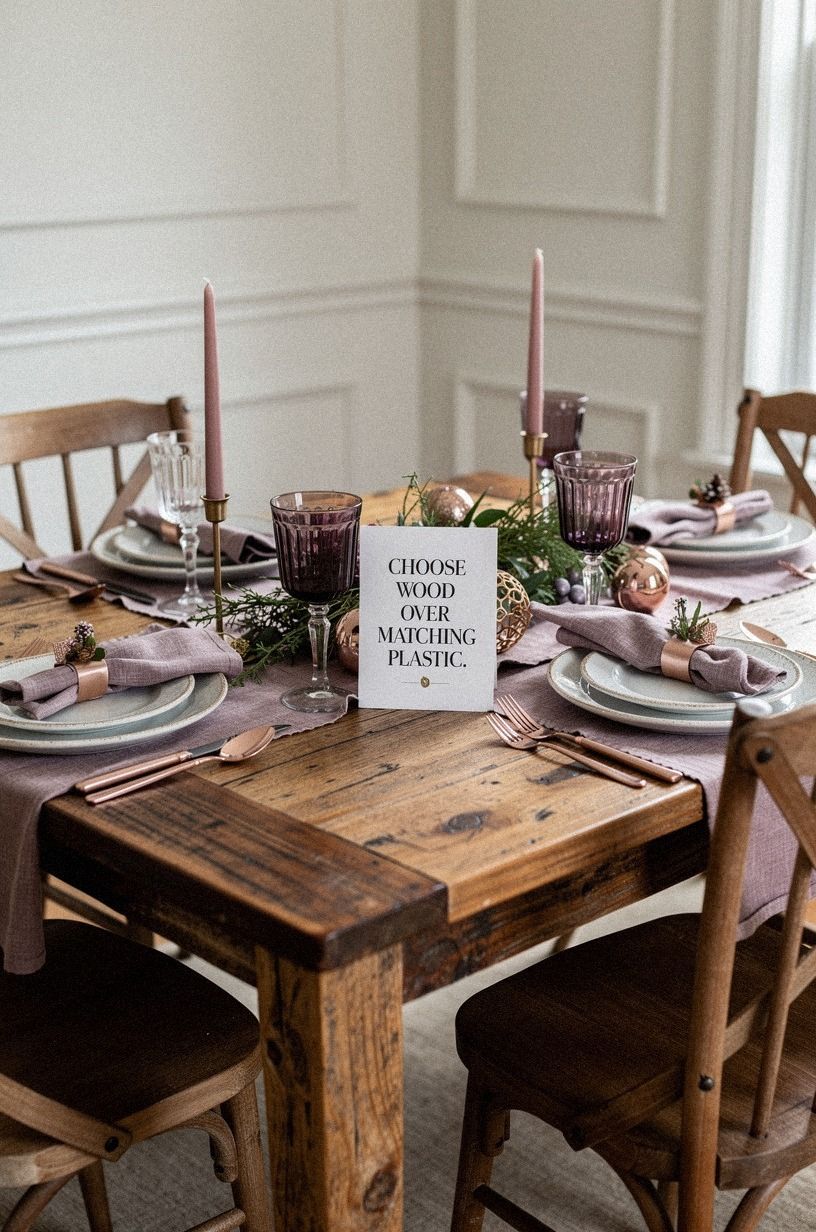 Choose Wood over Matching Plastic