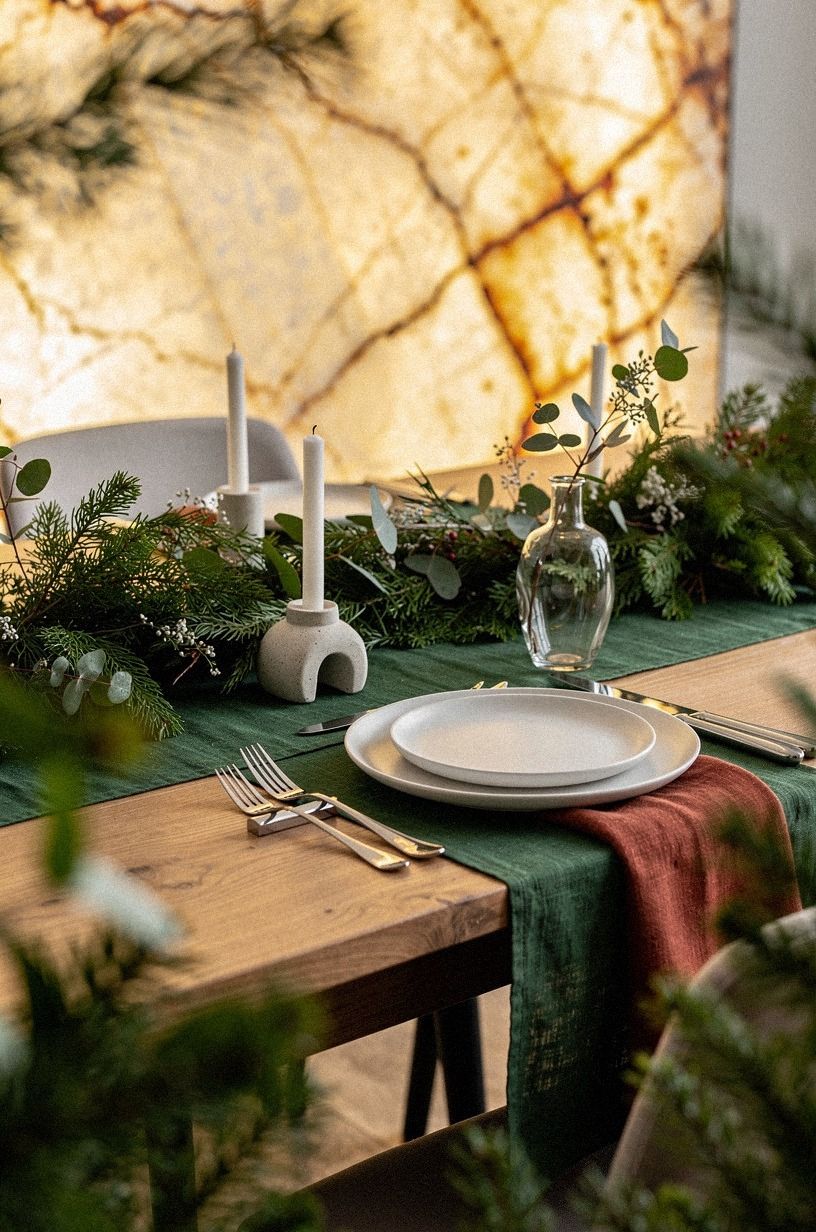 Frame the Table with Greenery