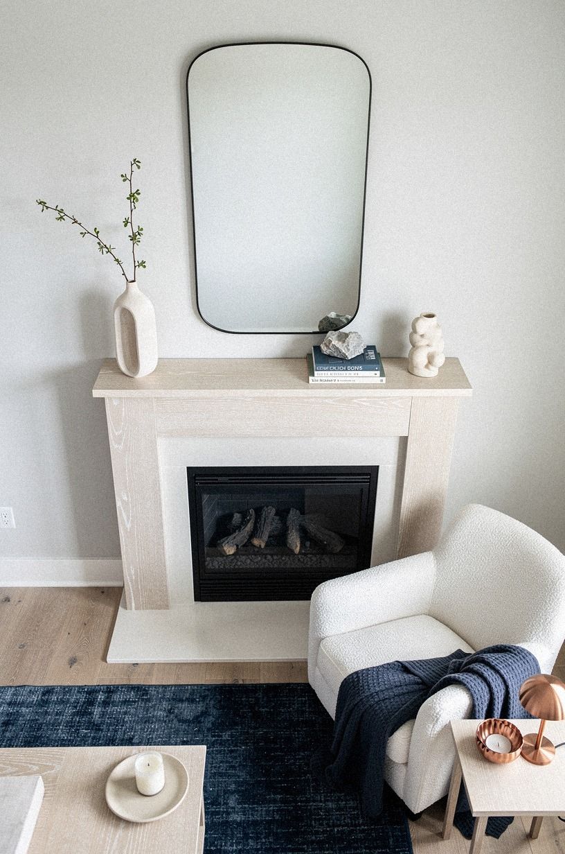 Make a small mantel look taller