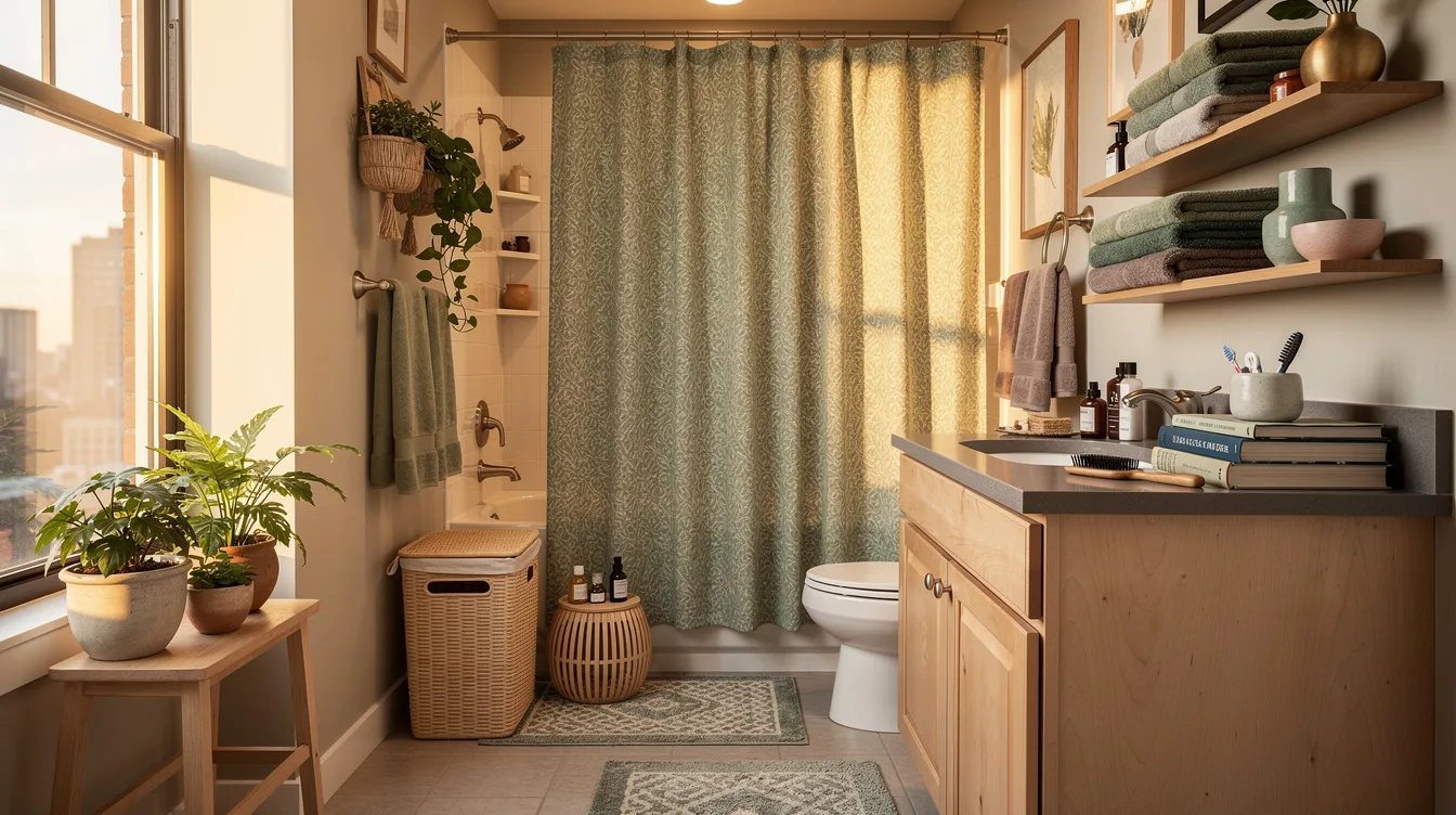 Replace the Plastic Shower Curtain