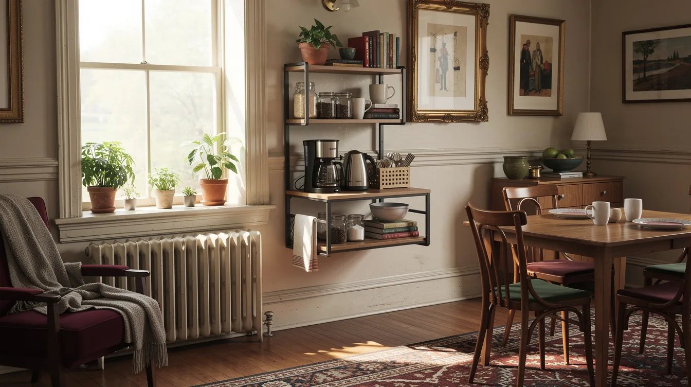 Create a Coffee Station Shelf