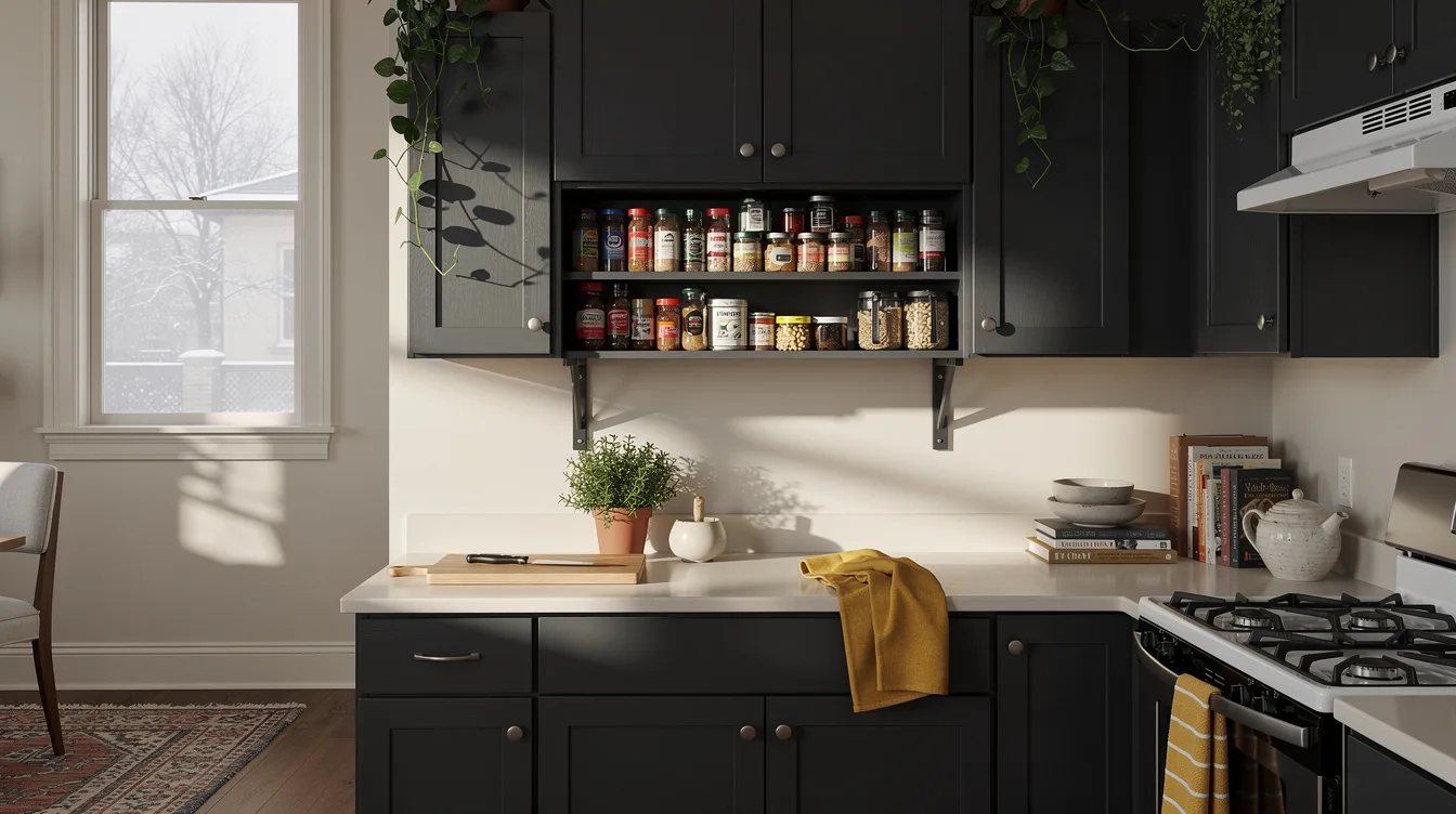 Contain Spices on a Narrow Shelf