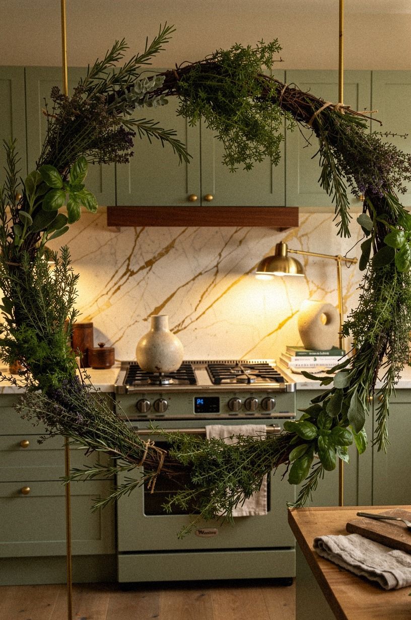 Frame the Range with a Working Herb Wreath