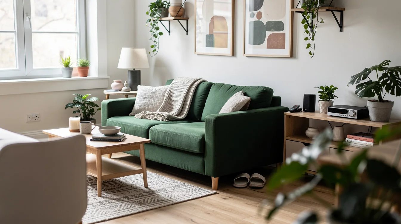 Anchor the Living Room With a Compact Sofa