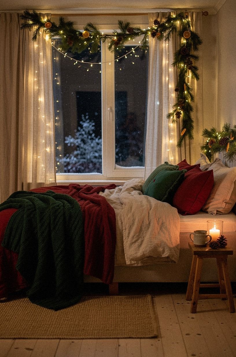 Frame the Window With Linen and Evergreen