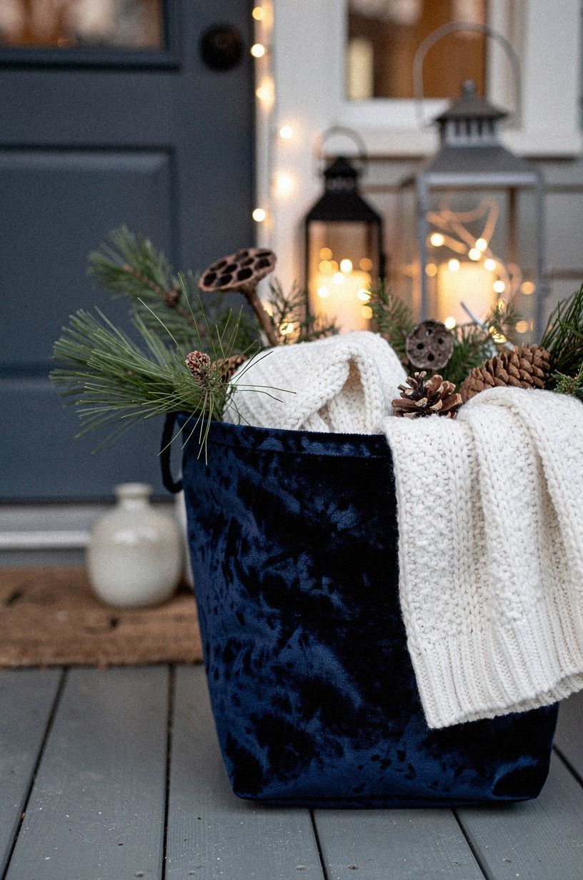 Anchor the Threshold With a Winter Basket
