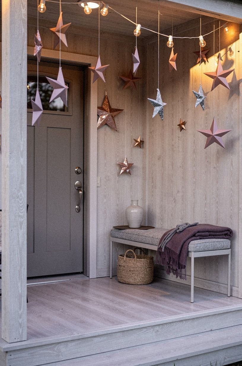 Frame the Entry With Paper Stars