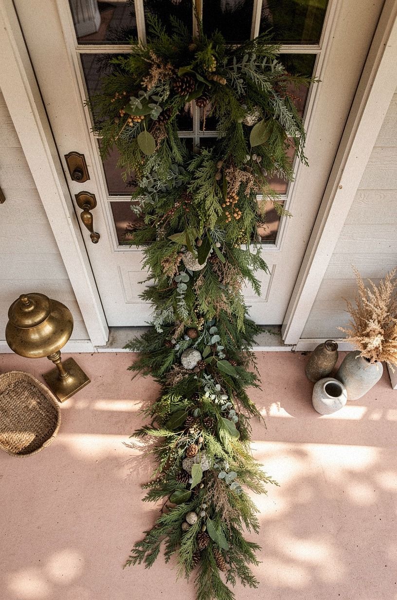 Layer a Vertical Evergreen Swag