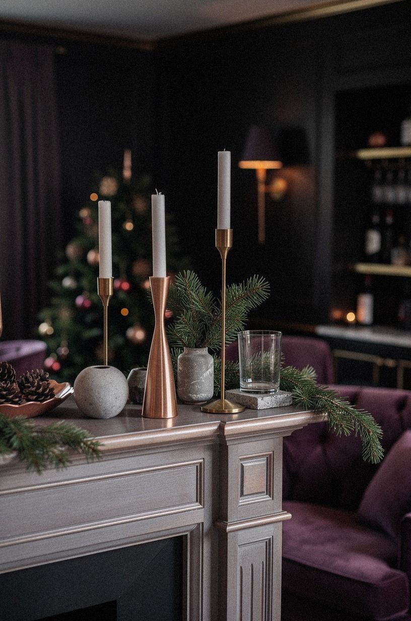 Create the Three-Height Mantel Arrangement
