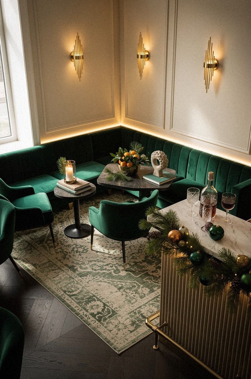 Layer the Three-Source Light Stack for a Moody Christmas Speakeasy