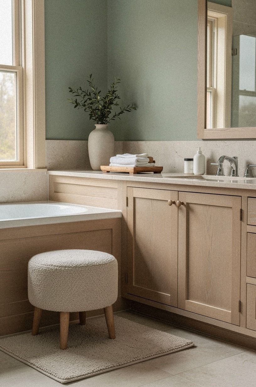 Choose wood and stone over faux rustic décor