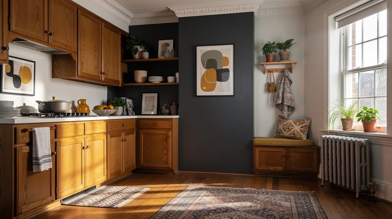 Choose a Color That Calms Honey Oak