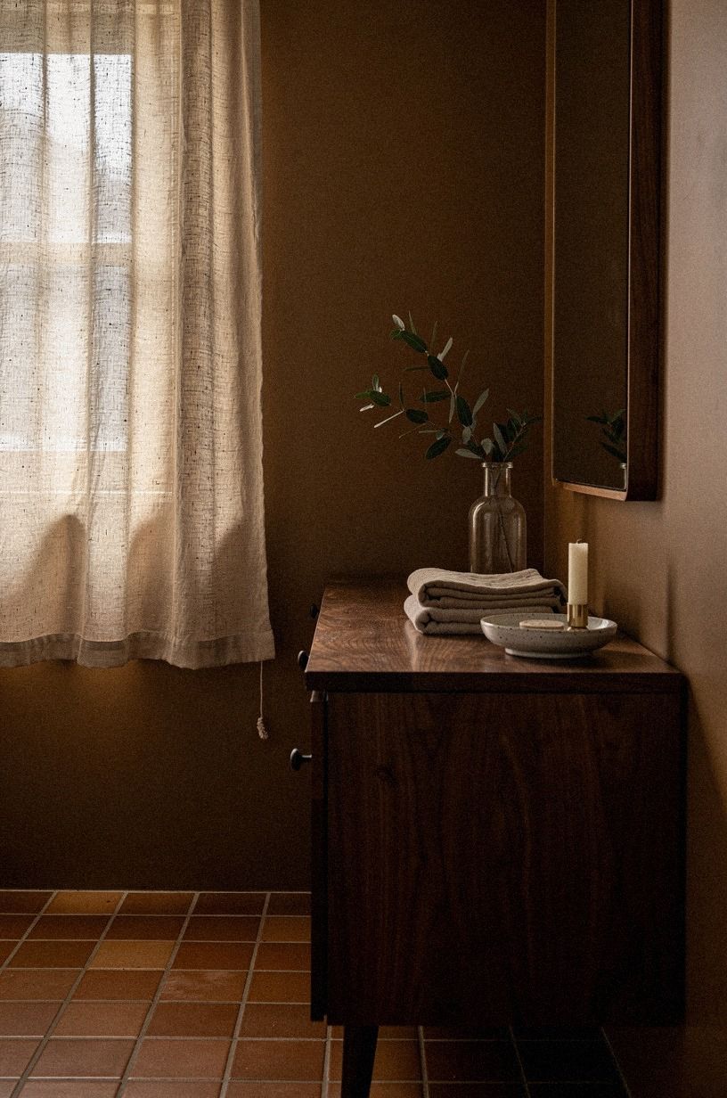 Hang Linen to Soften the Window